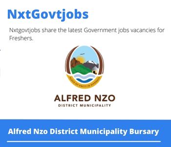 Alfred Nzo District Municipality Bursary 2023 Closing Date 31 Mar 2023