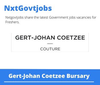 Gert-Johan Coetzee Bursary 2023 Closing Date 31 Mar 2023