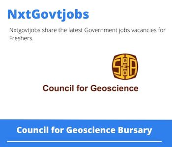 Council for Geoscience Bursary 2023 Closing Date 31 Mar 2023