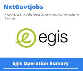 Egis Operation Bursary 2023 Closing Date 31 Mar 2023